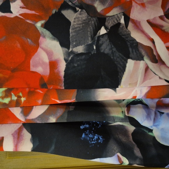 Vince Camuto Sleeveless Floral Zip Back Up Dress With Pockets Colorful Size 14 - Picture 2 of 9